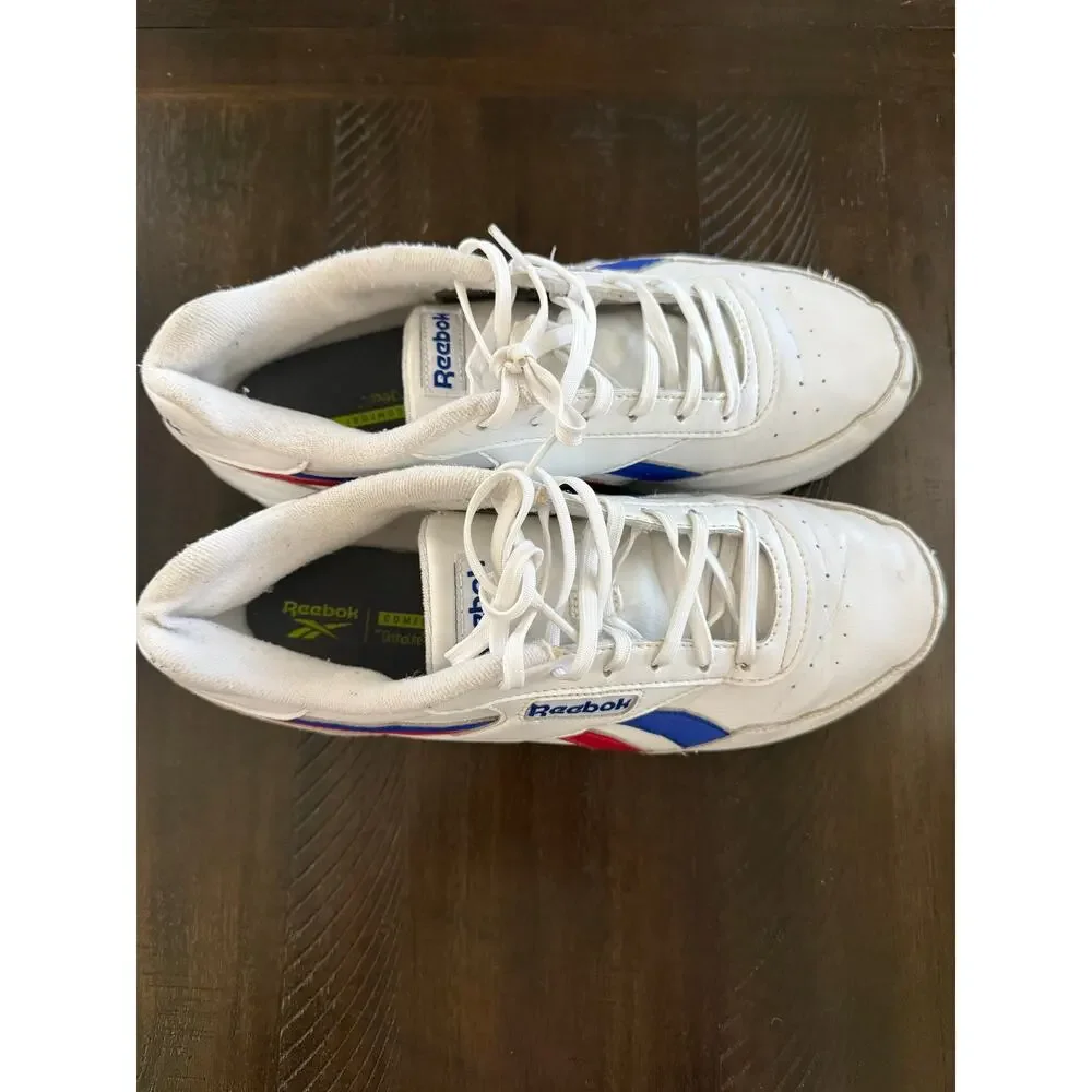 Reebok Rewind Run White Red Blue Sneakers Men’s 10.5